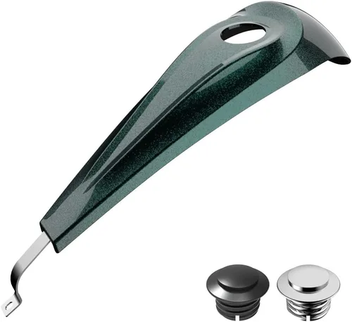 Vista 27 de Consola de tanque de perfil bajo para Harley Touring 2008+, whisky ámbar, panel de combustible de tablero liso y tapa de tanque de gasolina cromada