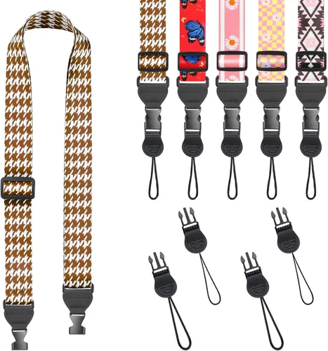 Vista 23 de FIEIL Correa de hombro ajustable, correa de nailon para cámara, cómoda correa para el cuello para iPad, tableta de teléfono celular, cámara, laptop