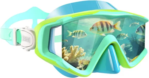 Vista 15 de Aegend Gafas de natación para adultos y niños, gafas de visión amplia de 220° para nadar