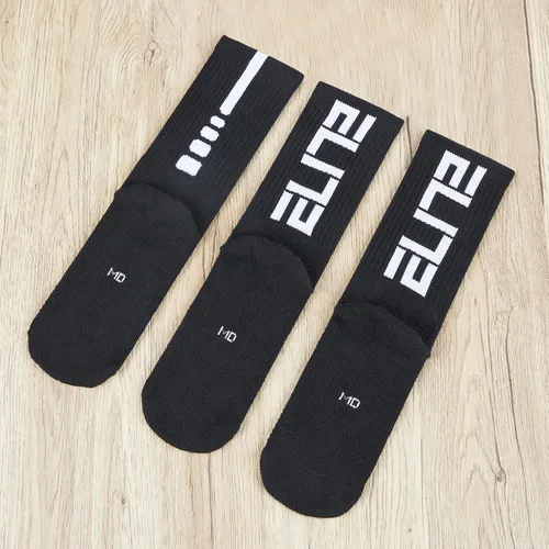 Vista 2 de Pawdoer Calcetines deportivos Elite de baloncesto para niños, 3 pares de calcetines deportivos de baloncesto para niñas, jóvenes y niños