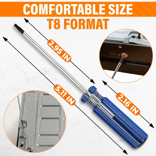 Vista 2 de Leegoal T8 Tamper Proof Desarmador de seguridad Torx chofer controlador inalámbrico y alámbrico para Xbox 360 o PS3.