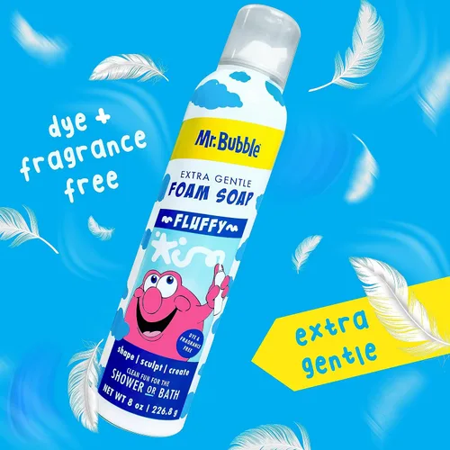Vista 7 de Mr. Bubble Jabón de espuma extra suave, sin fragancia, para manos y cuerpo, 8 onzas, paquete de 6