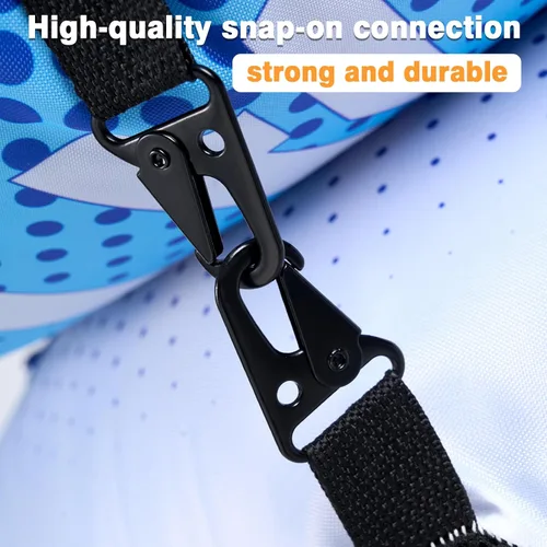Vista 3 de WERNNSAI Tubo de río resistente de 52 pulgadas con cubierta de lona, flotadores grandes para piscina, tubos de agua inflables hexagonales, tubos