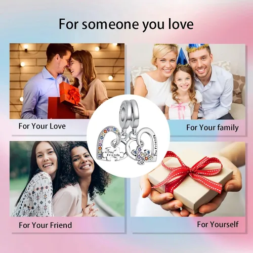 Vista 7 de Dije colgante de plata de ley 925 con diseño de corazón de la Biblia para mamá, esposa, familia, familia, amigos