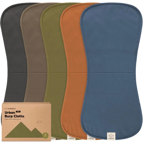 Vista 30 de Paños orgánicos para eructos para bebés niños y niñas, paquete de 5 paños de algodón súper absorbentes para bebés, trapos suaves y afelpados