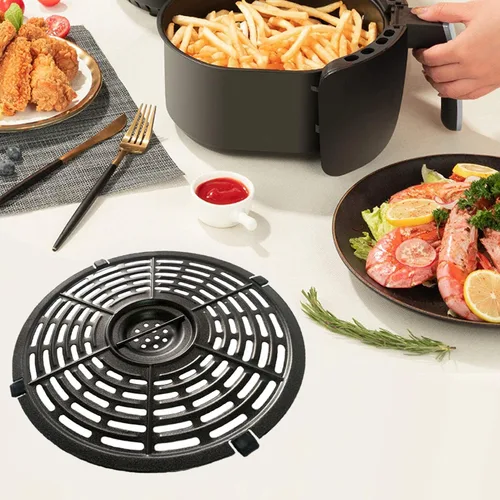 Vista 7 de ALJ Bandeja de repuesto para freidora de aire Chefman 3.7QT/3.6QT/3.5QT, revestimiento antiadherente de doble capa mejorado, sartén para freidora