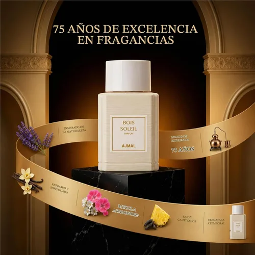 Vista 7 de Ajmal Oud Marquis Bois Soleil Eau de Parfum para hombre, 3.4 fl oz