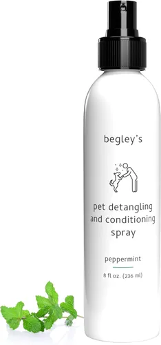 Vista 9 de Begley's Aerosol desenredante para mascotas, espray desenredante perfumado de aceite esencial de primera calidad para perros, cachorros y gatos