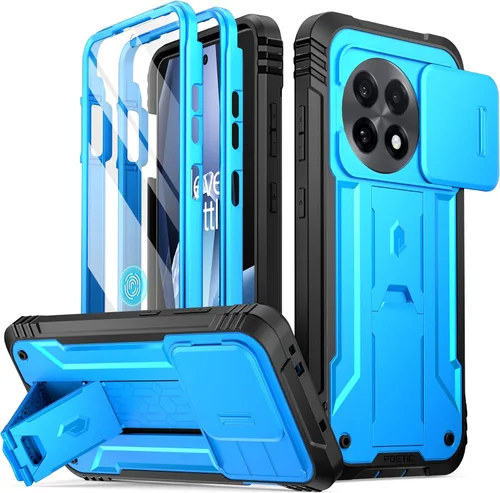 Vista 9 de Funda Poetic Revolution Compatible con OnePlus 12R 5G (2024), con protector de pantalla integrado, funciona con identificación por huellas
