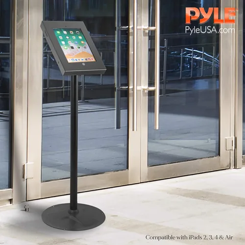 Vista 6 de [Usado] Pyle Soporte de seguridad antirrobo para tablet – Soporte de quiosco de aluminio resistente para iPad 2/3/4/Air – 37.8 pulgadas de altura