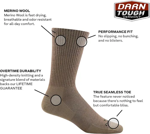 Vista 3 de Darn Tough Tactical Micro Crew Light Sock