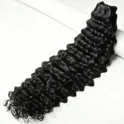 Vista 12 de Paquetes de cabello humano con ondas de agua, 100% cabello #Onda de agua de color natural