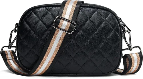 Vista 5 de LVYOUME Correa para bolso, accesorios plateados, correas anchas para bolsa, correa de hombro ajustable para bolsos