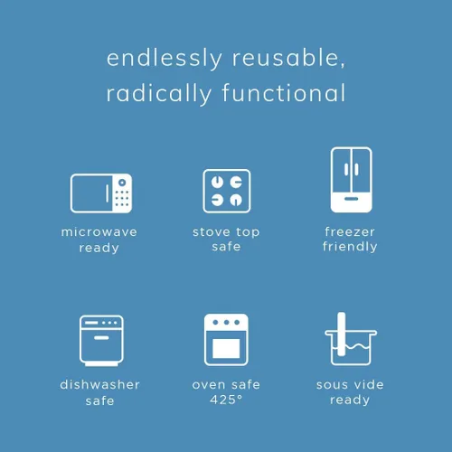 Vista 2 de Stasher Mini bolsas de silicona reutilizables de alta calidad, paquete de 2, aguamarina, 28 onzas Food-Safe Silicone, Eco-Friendly, Reusable