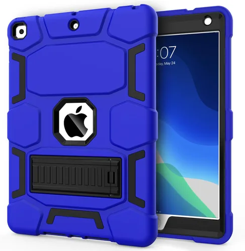 Vista 20 de CCMAO Funda para iPad de 6ª/5ª generación (9.7 pulgadas, 2018/2017), iPad Air de 2ª generación (2014) con soporte, funda protectora híbrida a prueba