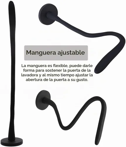 Vista 2 de Spedtees Soporte de Puerta para Lavadora de Carga Frontal, Soporte Magnético Flexible para Puerta de Lavadora y Secadora Mantiene la Puerta