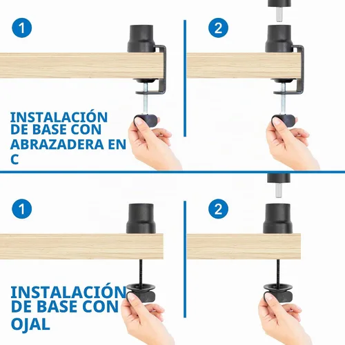 Vista 7 de MOUNT-IT! Brazo de boom ajustable para micrófono [Adaptador de tornillo de 3/8’’ a 5/8’’] Soporte de micrófono de tijera en suspensión, montaje