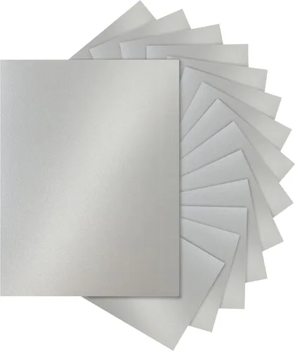Vista 8 de Silunkia 28 hojas de cartulina negra brillante de 8.5 x 11 pulgadas, papel pesado de 250 gsm/92 libras, cartulina negra de construcción para hacer
