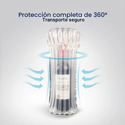 Vista 8 de Bolsas protectoras para botellas de vino, equipaje para viajes en avión, paquete de 18 unidades inflables, para envío de botellas de licor, embalaje