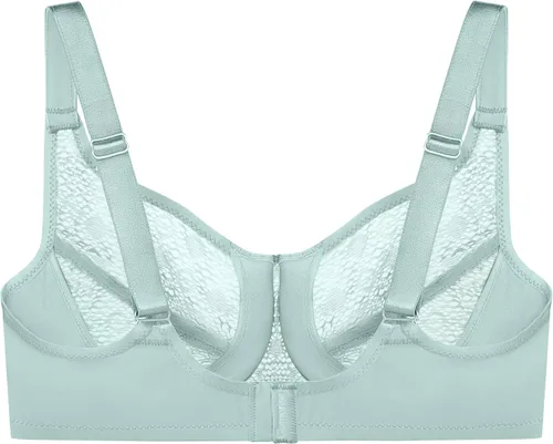 Vista 5 de Glamorise Sujetador Wonderwire de encaje de talla grande para mujer #9855