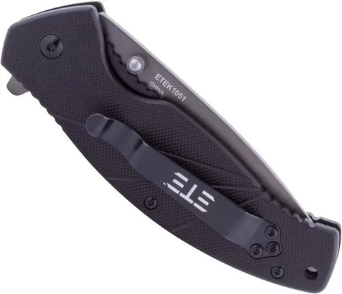 Vista 3 de ETEK1051 ETE EDC Workhorse 3.2" Combo Abridor asistido, cuchillo de mango G-10