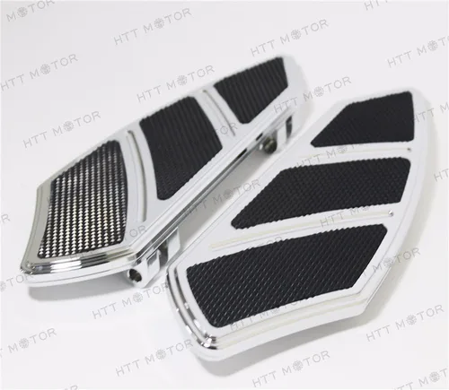 Vista 4 de XKMT-Groove Rider - Tabla de pie delantero compatible con H-D Touring Softail 84-15 cromo [B0779QWQHH]