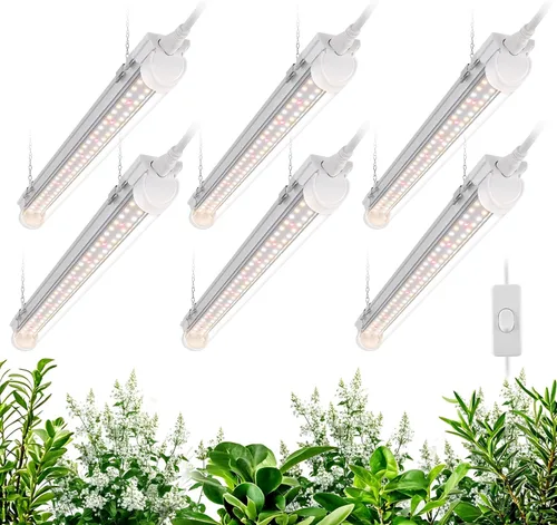 Vista 11 de Bstrip T8 - Luz de cultivo de 1.4 pies, 36 W (2 x 18 W), luces para plantas de cultivo en interiores con temporizador, espectro completo con LED