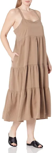 Vista 4 de The Drop Vestido largo Britt escalonado para mujer