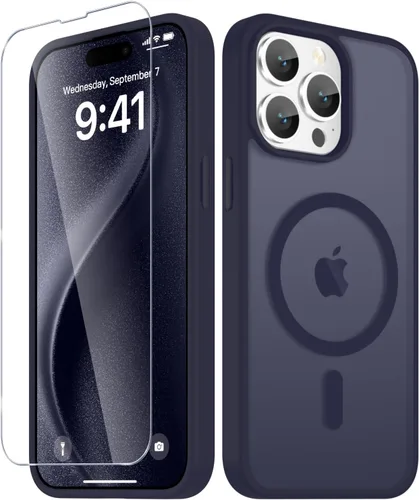 Vista 133 de Funda para Google Pixel 10 Pro XL, cubierta magnética mate, color negro Fit for MagSafe, Screen Protector included, Shockproof Military Grade