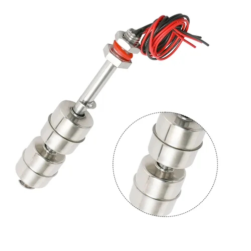 Vista 12 de Interruptor de sensor de nivel de agua de acero inoxidable, sensor de nivel de líquido, controlador de flotador de bola de plástico para bomba