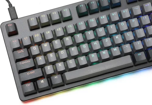 Vista 5 de DROP Teclado mecánico CTRL - Teclado para juegos TKL (87 teclas), interruptores de intercambio en caliente, macros programables, LED RGB