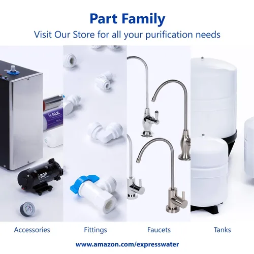 Vista 8 de Express Water Kit de actualización de filtro para ósmosis inversa y sistema de filtración de agua debajo del fregadero. Añade una nueva etapa