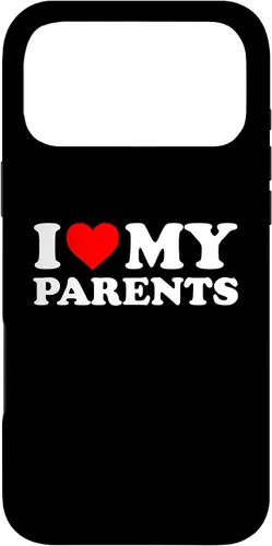 Vista 22 de I Love My Parents - Red Heart Case for iPhone 16
