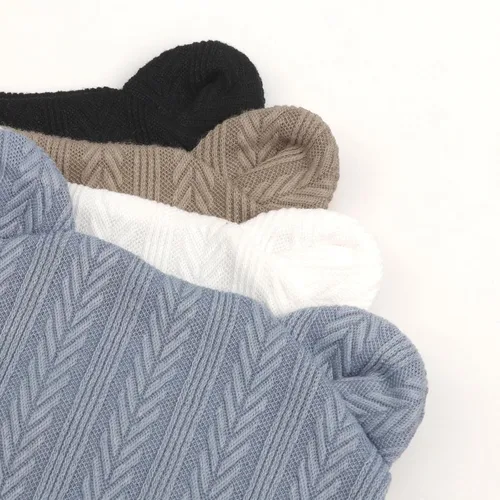 Vista 6 de Conjunto de gorro y mitones para recién nacidos con orejas de oso, gorro para bebé, gorro de hospital para bebé niño o niña, de 0 a 3 meses 4