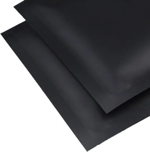 Vista 6 de 100 bolsas resellables de lámina metálica plana translúcida/plateada/negra de 3.3 x 5.1 in (3.3 x 5.1 pulgadas) (negro)