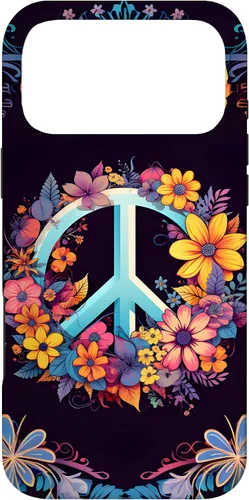 Vista 22 de Boho Floral Peace Sign Case for iPhone 17