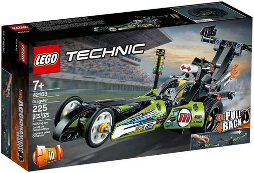 Vista 6 de LEGO Technic Dragster 42103 Kit de construcción de juguete de carreras (225 piezas)