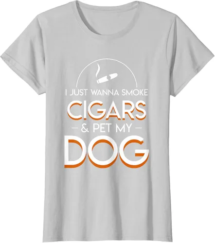 Vista 20 de Solo quiero fumar cigarros y mascotas a los amantes de los perros de mi perro, Negro, S