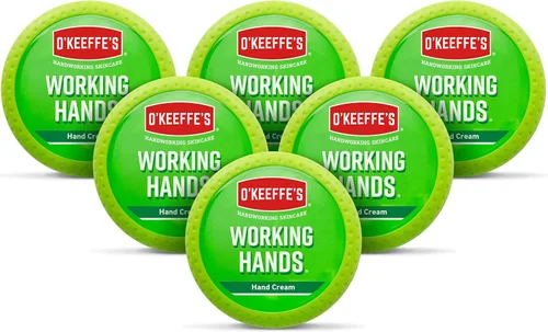 Vista 4 de O'Keeffe's K0350002-5 Crema de Manos Working Hands en Tarro (Paquete de 5), 3.2 oz