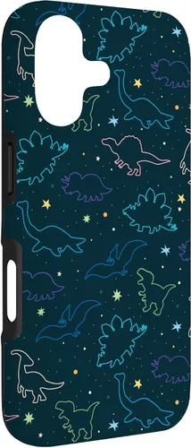 Vista 3 de Funda con diseño de dinosaurio de color lindo para iPhone 17