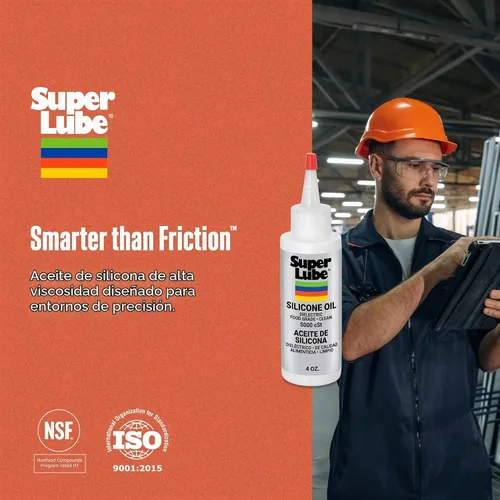 Vista 8 de Super Lube Aceite de silicona CST de alta y baja temperatura (transparente, botella de 4 onzas) Certificado NSF de grado alimenticio y limpio