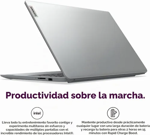 Vista 7 de Lenovo IdeaPad 1i - Computadora portátil de 15.6 pulgadas, 8 GB de RAM