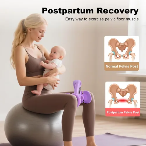 Vista 3 de Thigh Master, Pelvic Floor Exercise Devices,Inner Thigh Exerciser,Silicone Oil Container Heart Shape 17ml Non-Stick Concentrate Jar for Wax