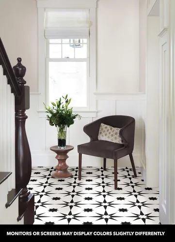 Vista 10 de FloorPops FP2948 Altair Peel & Stick - Azulejos para suelo, color negro