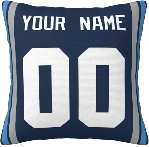 Vista 13 de Fundas de almohada personalizadas decorativas con nombre y número, fundas de almohada cuadradas para sofá, dormitorio, silla de automóvil