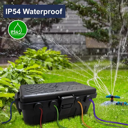 Vista 5 de Negro impermeable al aire libre medio de la caja eléctrica IP54