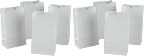Vista 4 de Rainbow Kraft Bolsas, 6"X11", Blanco, 50 Bolsas