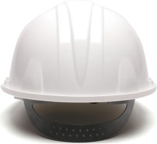 Vista 4 de Pyramex Safety SL Series Cap Style Hard Hat, 4-Point Snap Lock Suspension Blanco