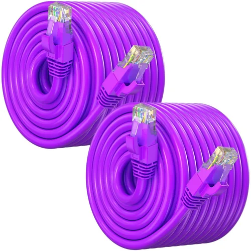 Vista 19 de Maximm Cable Ethernet Cat6, color negro (paquete de 2), cable UTP de 10 Gbps 550 MHz