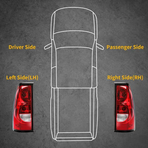 Vista 8 de Ensamble de luz trasera Tektend compatible con Chevy Silverado 1500 2500 3500 de 2003 2004 2005 2006, lámparas de freno traseras
